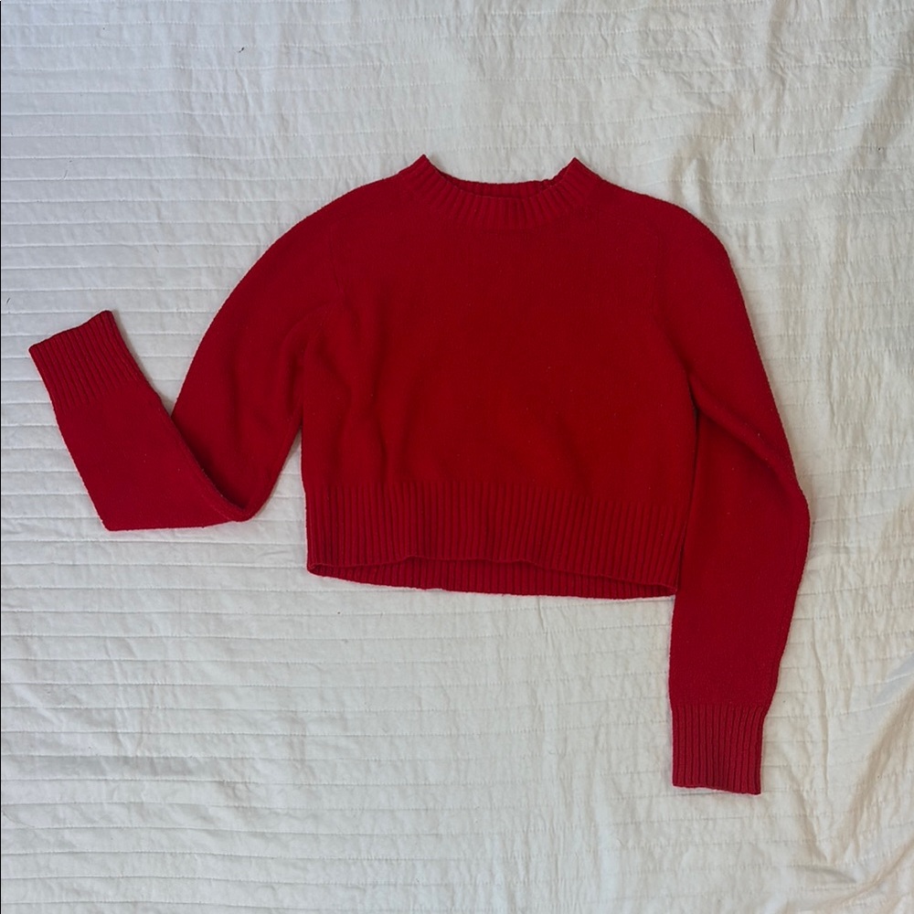 Universal Thread Women's Red Crew Neck Sweater